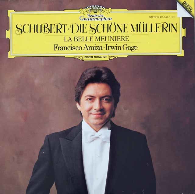 アライサのシューベルト/歌曲集「美しき水車小屋の娘」　独DGG　3732　LP レコード