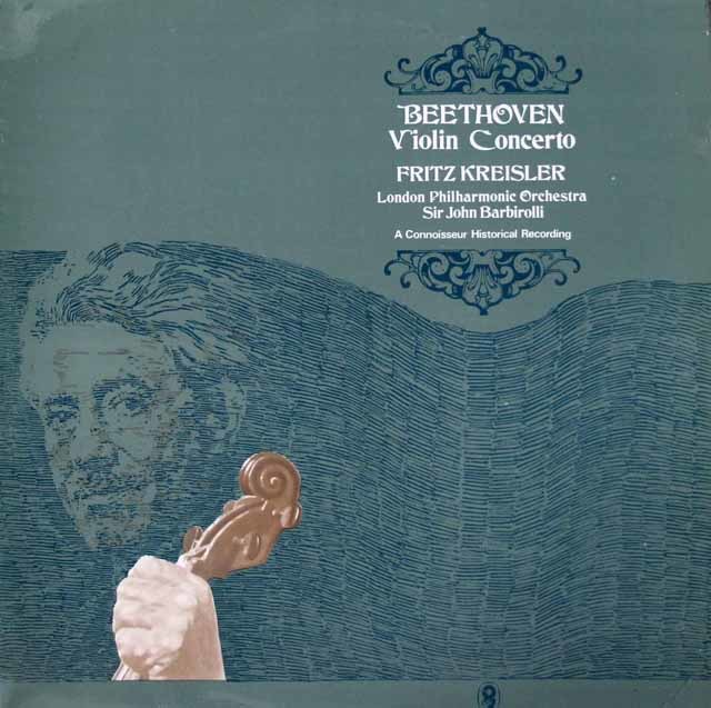 クライスラー、バルビローリのベートーヴェン/ヴァイオリン協奏曲　英EMI　3499　LP レコード