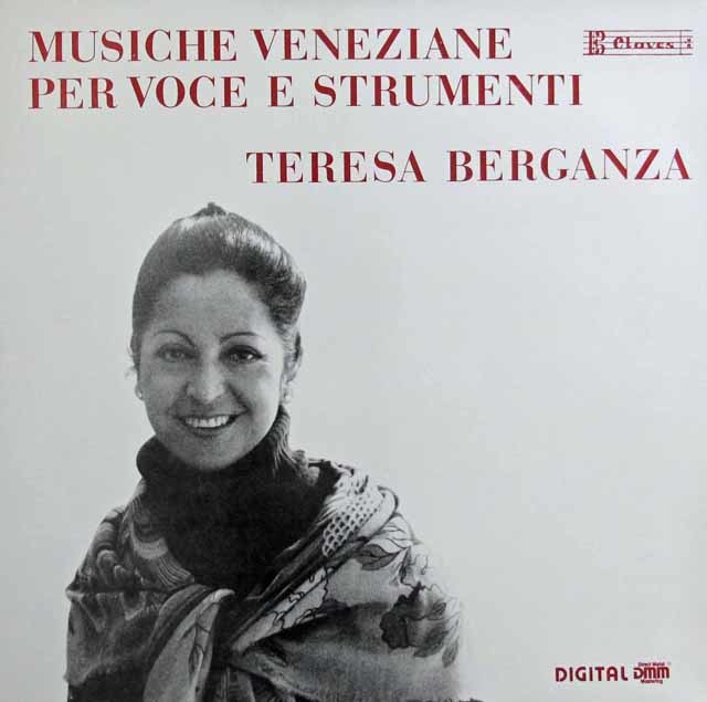 ベルガンサのイタリア・バロック歌曲集　 スイスClaves　3032　LP レコード