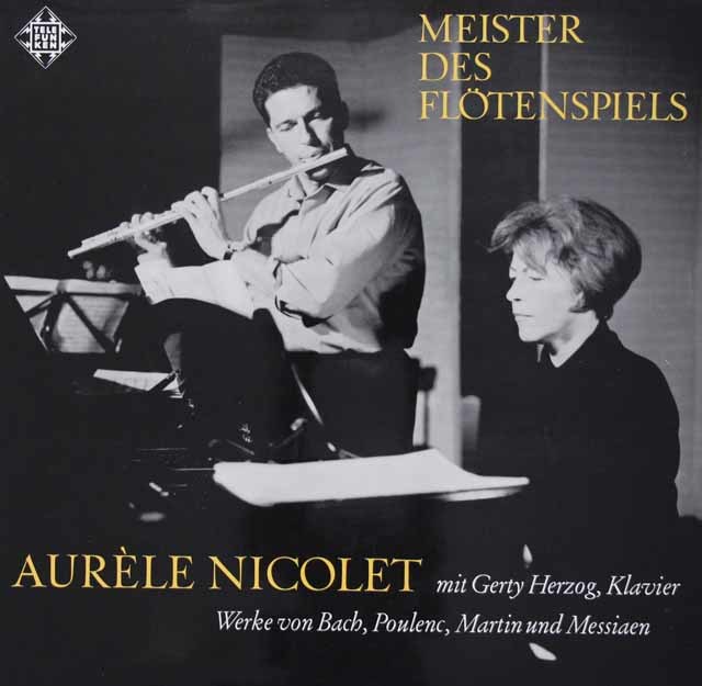 ニコレのフルート作品集 バッハ/フルートソナタ（BWV1032）ほか　独Telefunken　3897　LP レコード