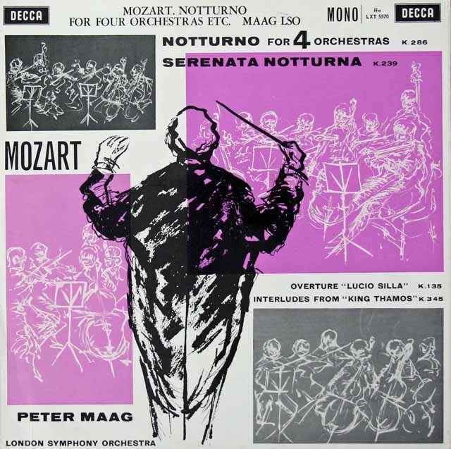 【モノラル】マークのモーツァルト/「セレナータ・ノットルナ」ほか　英DECCA　3417　LP レコード
