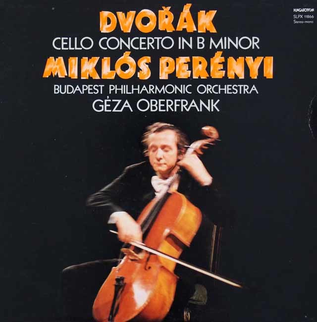 ペレーニ&オブレフランクのドヴォルザーク/チェロ協奏曲　ハンガリーHUNGAROTON　3040　LP レコード