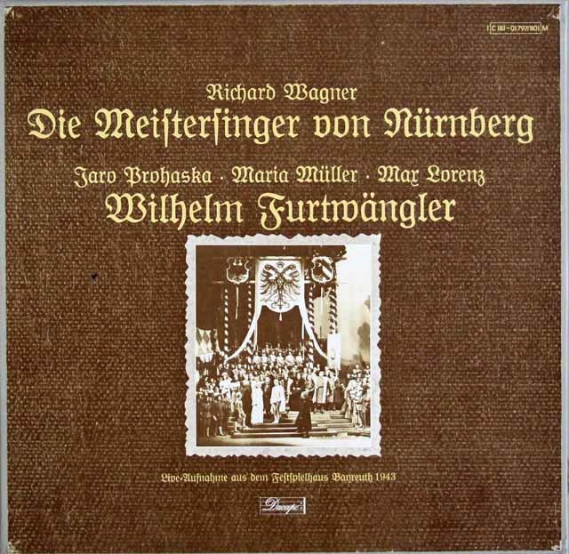 フルトヴェングラーのワーグナー/「ニュルンベルクのマイスタージンガー」　独Dacapo（EMI）　3417　LP レコード