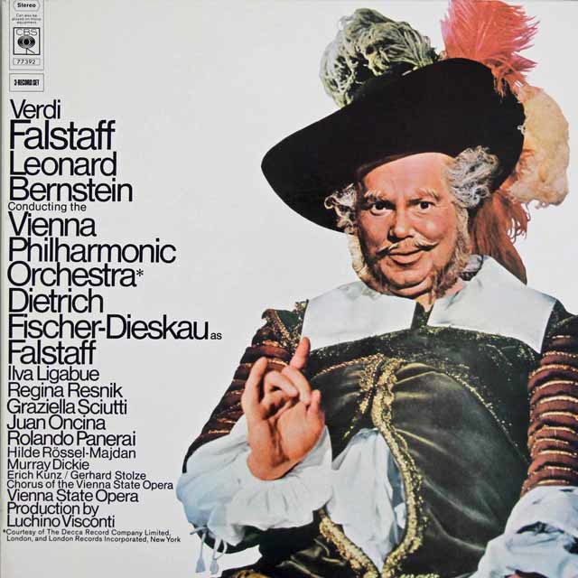 バーンスタインのヴェルディ/「ファルスタッフ」　英CBS　3896　LP レコード