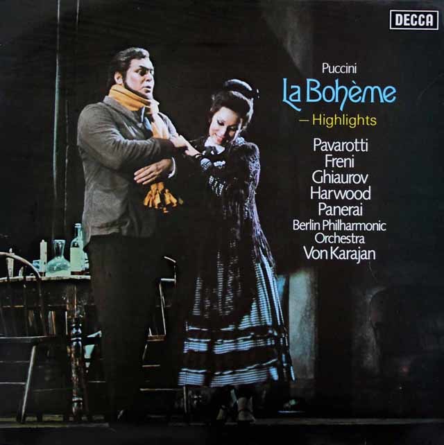 カラヤンのプッチーニ/「ボエーム」（抜粋）　蘭DECCA　3041　LP レコード