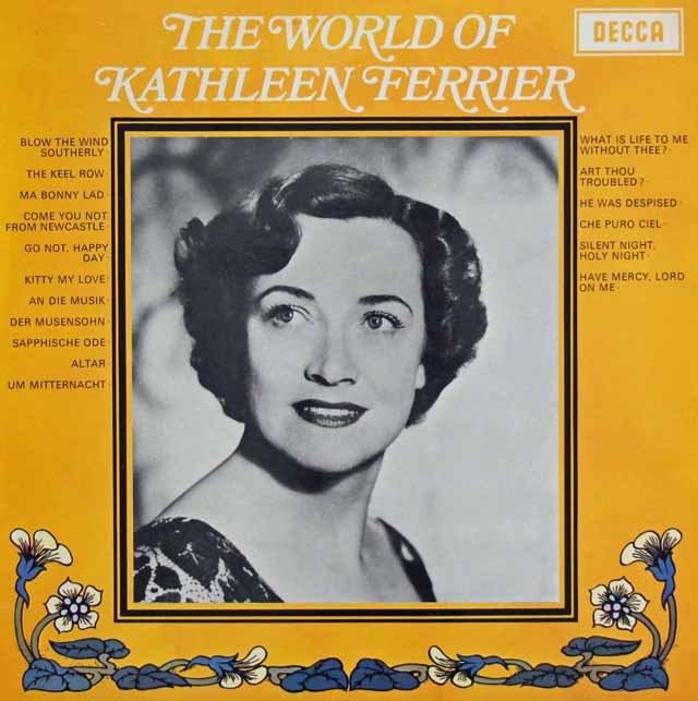 キャスリーン・フェリアの世界　英DECCA　3418　LP レコード