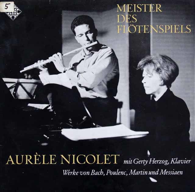ニコレのフルート作品集　バッハ/フルートソナタ（BWV1032）ほか　独TELEFUNKEN　3896　LP レコード