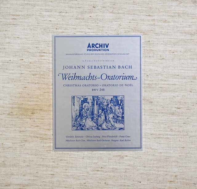 リヒターのバッハ/クリスマス・オラトリオ　　独ARCHIV　3043　LP レコード