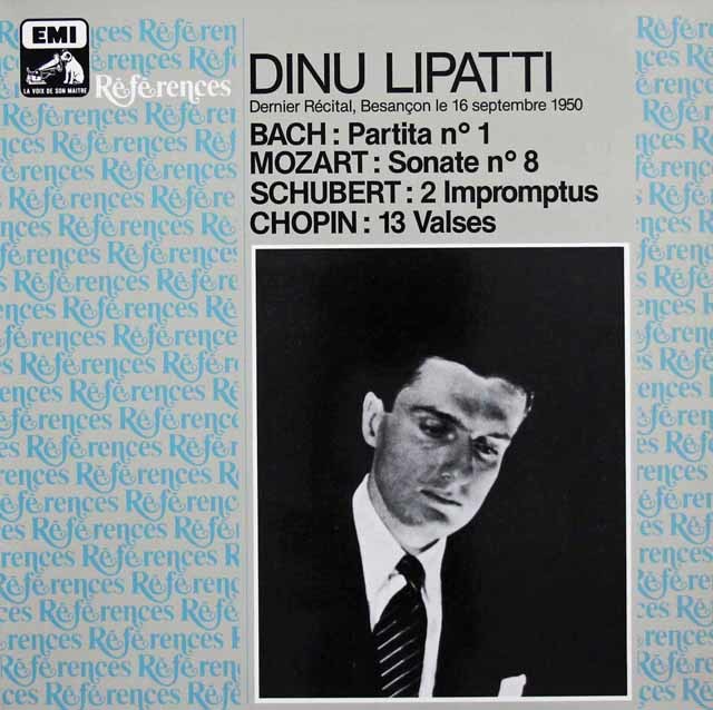 リパッティの「ブサンソン告別演奏会」　仏EMI　3043　LP レコード