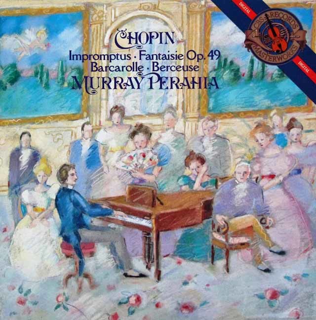 ペライアのショパン/即興曲集ほか　蘭CBS　3422　LP レコード