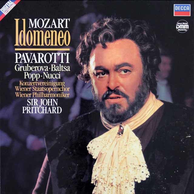 パヴァロッティ&プリッチャードのモーツァルト/「イドメネオ」全曲　独DECCA　3422　LP レコード