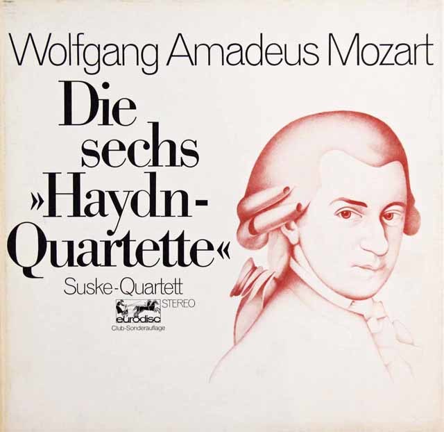 LP レコード ズスケ四重奏団のモーツァルト/弦楽四重奏曲第16番&第17番「狩り」 独ETERNA 3437