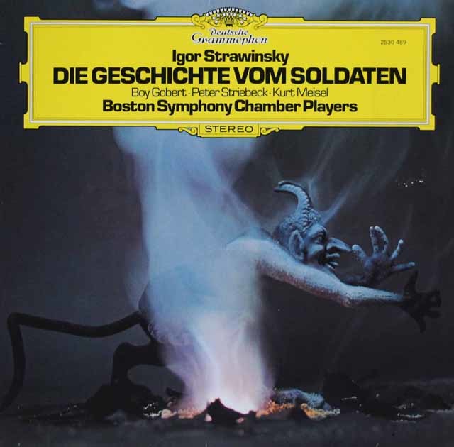 ボストン・シンフォニー・チェンバー・プレーヤーズのストラヴィンスキー/「兵士の物語」（独語版）　独DGG　3736　LP レコード