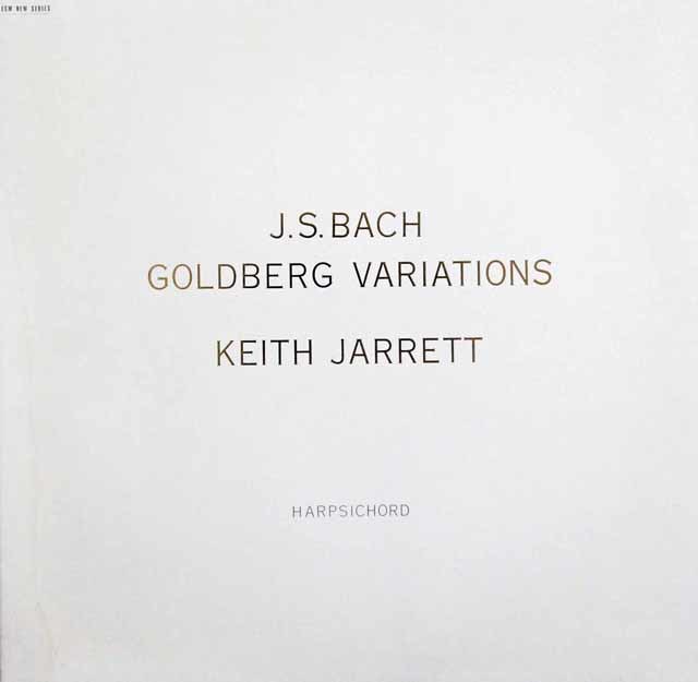 キース・ジャレットのバッハ/ゴルトベルク変奏曲　独ECM NEW SERIES　3103　LP レコード