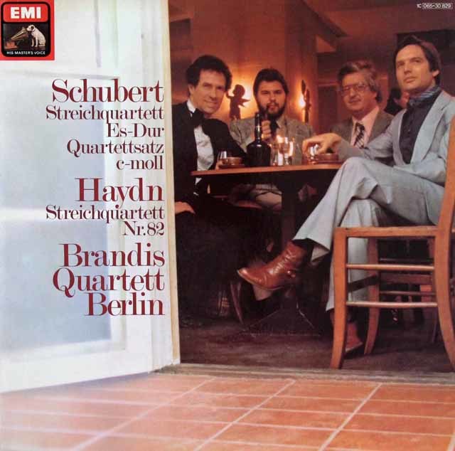 ブランディス四重奏団のシューベルト、ハイドン/弦楽四重奏曲集　独EMI　3737　LP レコード