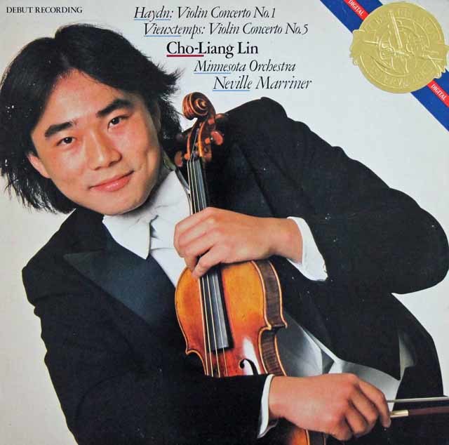 リン、マリナーのハイドン、ヴュータン/ヴァイオリン協奏曲集　蘭CBS　3737　LP レコード