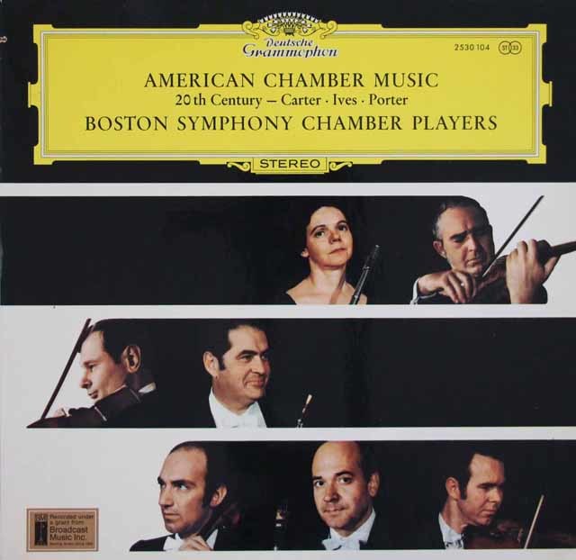 【日本未発売】　ボストン・シンフォニー・チェンバー・プレイヤーズの20世紀アメリカ室内楽曲集　独DGG　3738　LP レコード