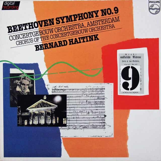 ハイティンクのベートーヴェン/交響曲第9番　蘭PHILIPS　3739　LP レコード