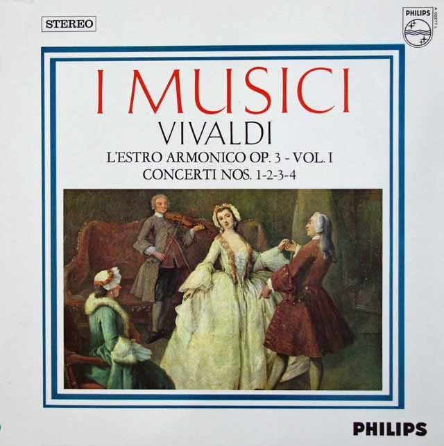 イ・ムジチのヴィヴァルディ/「調和の霊感」第1巻　第1～4番　蘭PHILIPS　3106　LP レコード