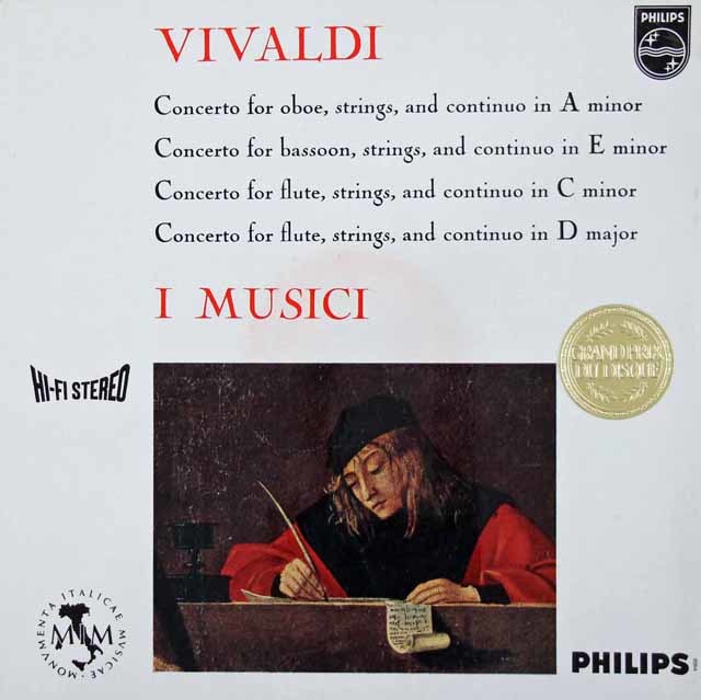 イ・ムジチのヴィヴァルディ/協奏曲集　蘭PHILIPS　3739　LP レコード