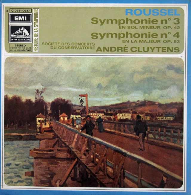 クリュイタンスのルーセル/交響曲第3、4番　仏EMI　3739　LP レコード