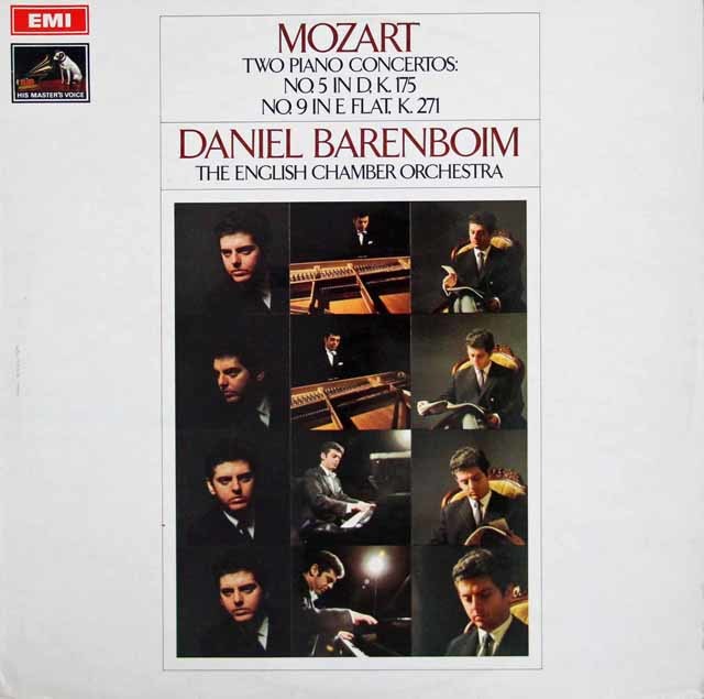 【オリジナル盤】　バレンボイムのモーツァルト/ピアノ協奏曲第5&9番「ジュノーム」　英EMI　3108　LP レコード