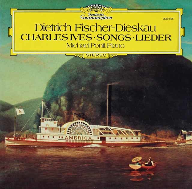 フィッシャー=ディースカウのアイヴス/歌曲集　独DGG　3737　LP レコード