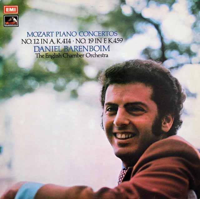 【オリジナル盤】バレンボイムのモーツァルト/ピアノ協奏曲第12&19番　英EMI　3109　LP レコード