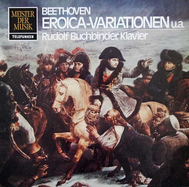 ブッフビンダーのベートーヴェン/エロイカ変奏曲ほか　独TELEFUNKEN　3740　LP レコード