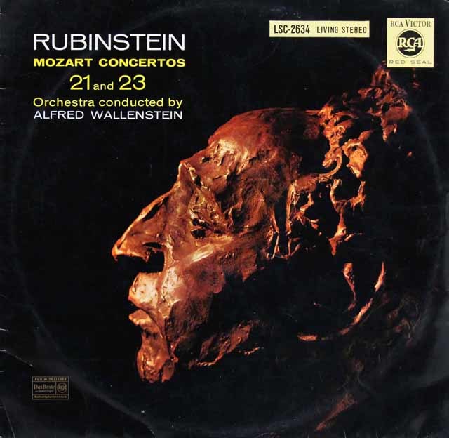 ルービンシュタイン、ウォーレンスタインのモーツァルト/ピアノ協奏曲第21、23番　独RCA　3740　LP レコード