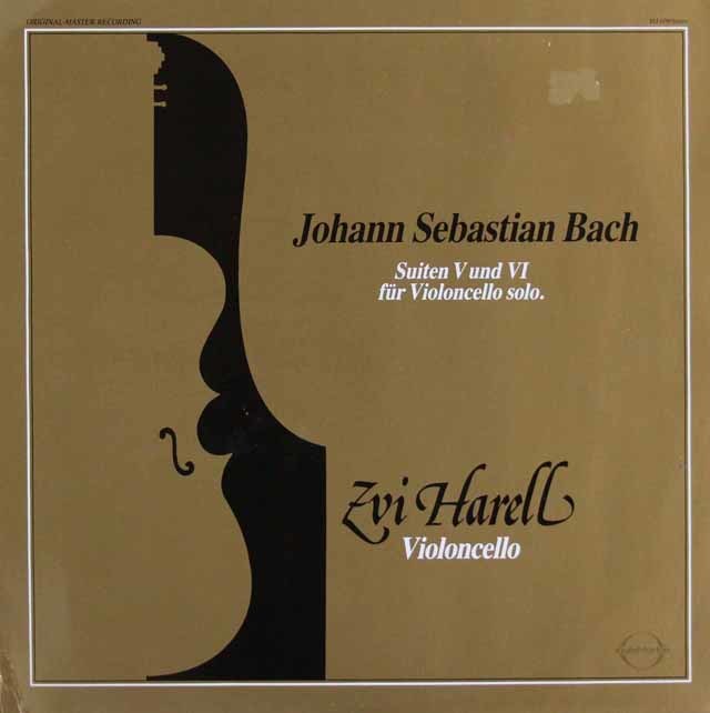 ツヴィ・ハレルのバッハ/無伴奏チェロ組曲第5、6番 独sound.star.ton 3740 LP レコード