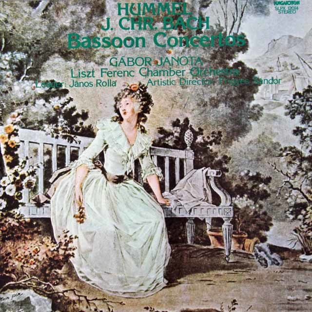 ヤノータのフンメル、J.C.バッハ/ファゴット協奏曲集　ハンガリーHUNGAROTON　3428　LP レコード