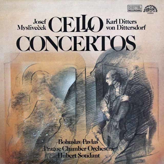 パヴラスのミスリヴェチェク＆ディッタースドルフ/チェロ協奏曲　チェコSUPRAPHON　3111　LP レコード