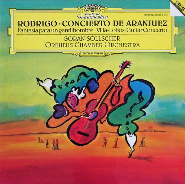 セルシェルのロドリーゴ/アランフェス協奏曲ほか　独DGG　3430　LP レコード