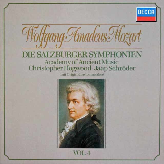 ホグウッドのモーツァルト/交響曲集  Vol.4 (ザルツブルク・1775～1785年）　独DECCA　3113　LP レコード