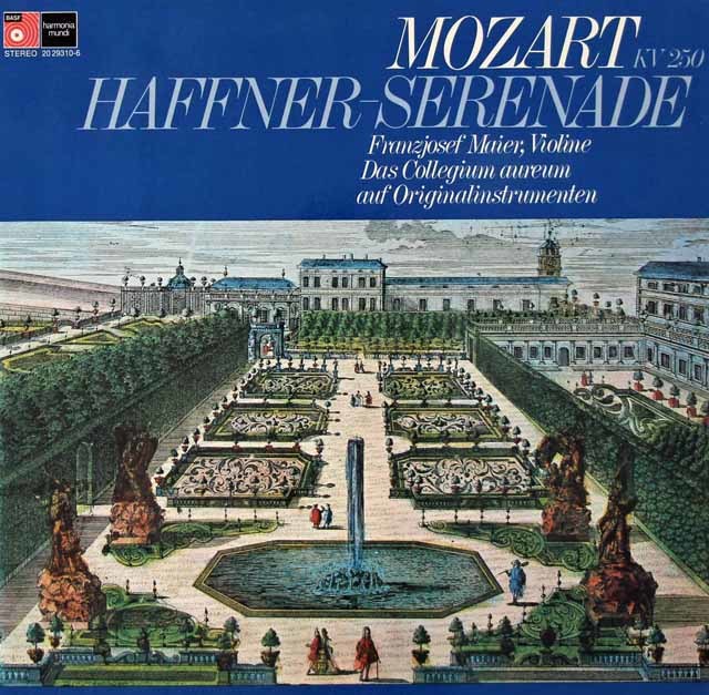 コレギウム・アウレウムのモーツァルト/「ハフナー」セレナード　独BASF/HM　3741　LP レコード
