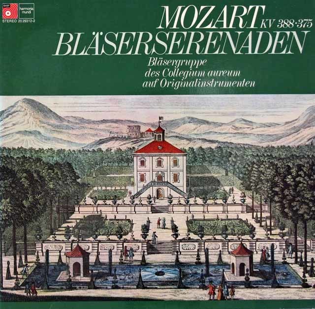 コレギウム・アウレウムのモーツァルト/「ナハト・ムジーク」セレナードほか　独BASF/HM　3741　LP レコード