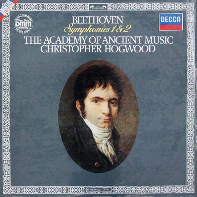 ホグウッドのベートーヴェン/交響曲第1、2番　独DECCA　3741　LP レコード