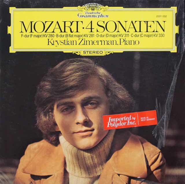 ツィマーマンのモーツァルト/ピアノ・ソナタ集  　 独DGG　3117　LP レコード