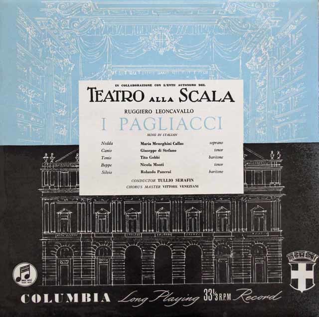 【オリジナル盤】　カラスのレオンカヴァッロ/「道化師」全曲　英Columbia　3117　LP レコード
