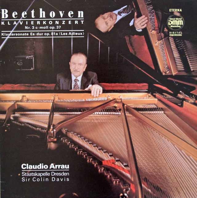アラウ&デイヴィスのベートーヴェン/ピアノ協奏曲第3番ほか　独ETERNA　3117　LP レコード