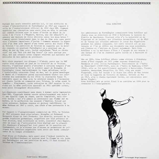 LP レコード フルトヴェングラーのワーグナー/「トリスタンと