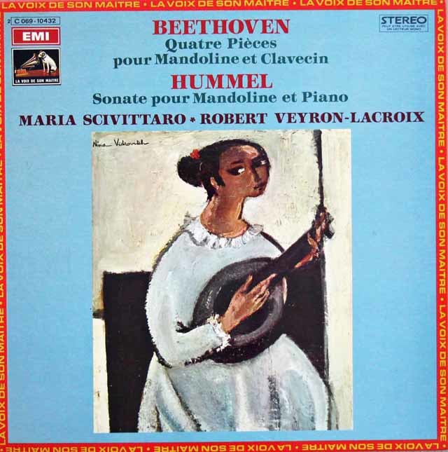 シヴィッターロのベートーヴェン/マンドリンとチェンバロの為の4つの小品ほか　仏EMI（VSM）　3437　LP レコード