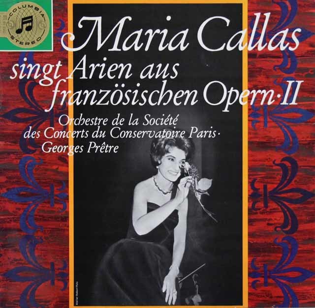 【独最初期盤】カラスのフランス・オペラ・アリア集 Vol..2　独Columbia　3120　LP レコード