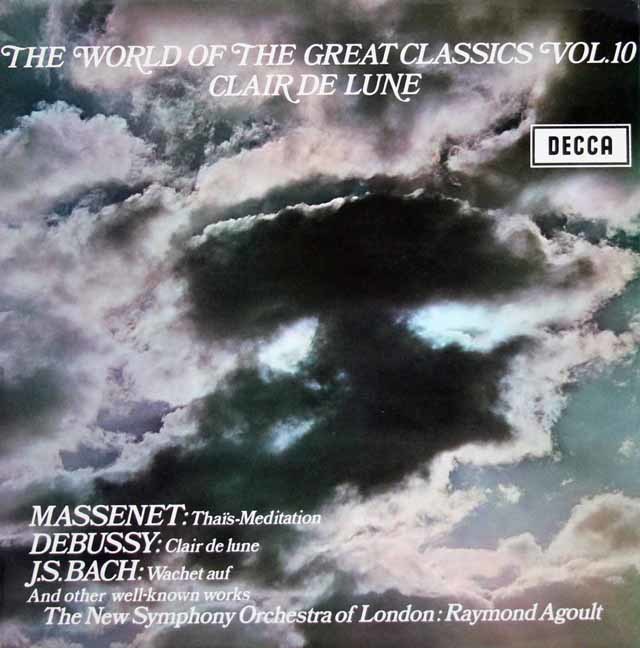 アグールのマスネー/「タイスの瞑想曲」他小品集　英DECCA　3120　LP レコード