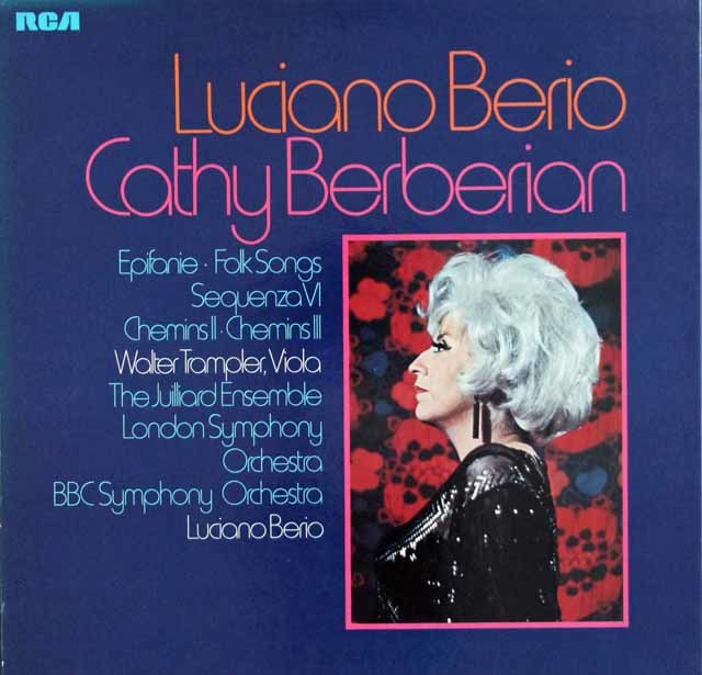 ベリオの自作自演/セクエンツァVIほか　独RCA　3742　LP レコード