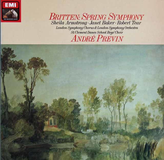 プレヴィンのブリテン/「春の交響曲」　独EMI　3743　LP レコード