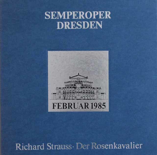 ドレスデン・ゼンパー・オーパー復興記念　フォンクのR.シュトラウス/「ばらの騎士」全曲　独ETERNA　3121　LP レコード