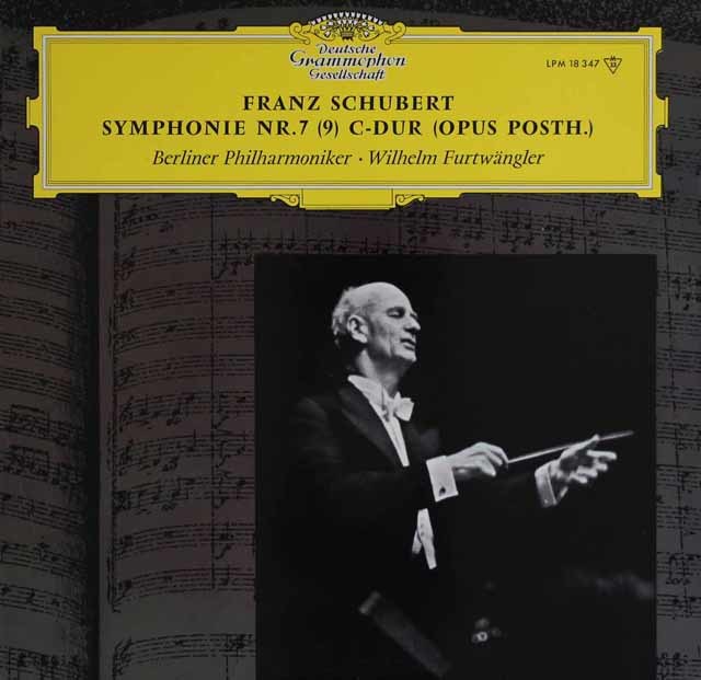 フルトヴェングラーのシューベルト/交響曲第9番「ザ・グレイト」　独DGG　3743　LP レコード