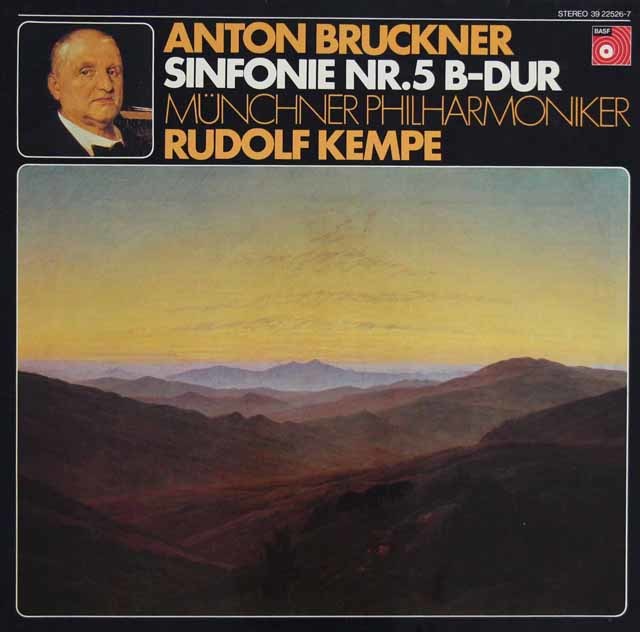 【オリジナル盤】　ケンペのブルックナー/交響曲第5番　独BASF　3743　LP レコード